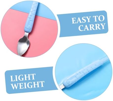 Dual-Head Fruit Puree Spoon Set with Storage Box