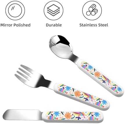 Mexican Otomi Animals Ready to Eat Utensils Set