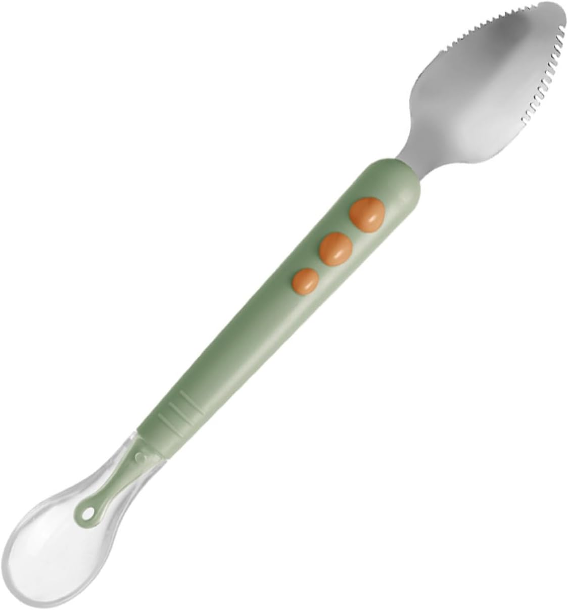 BestonZon Baby Double Head Food Scraper Soft-Tip