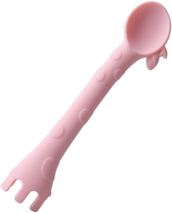 Baby Silicone Soft Spoons - Fun Giraffe Design for Toddlers