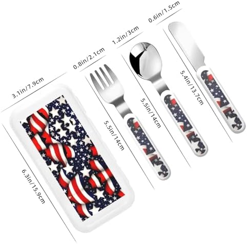 American Flag Flatware Set