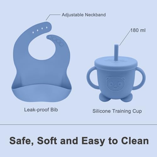 Munlinder Silicone Baby Feeding Set Perfect for Transitioning to Solid Food