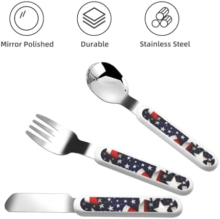 American Flag Flatware Set