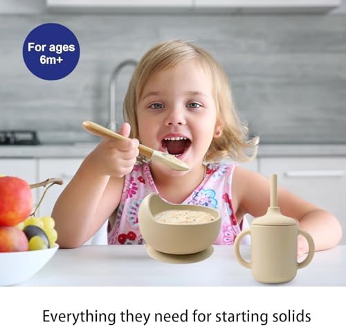 Durable Silicone Baby Feeding Set for 6 Month Babies