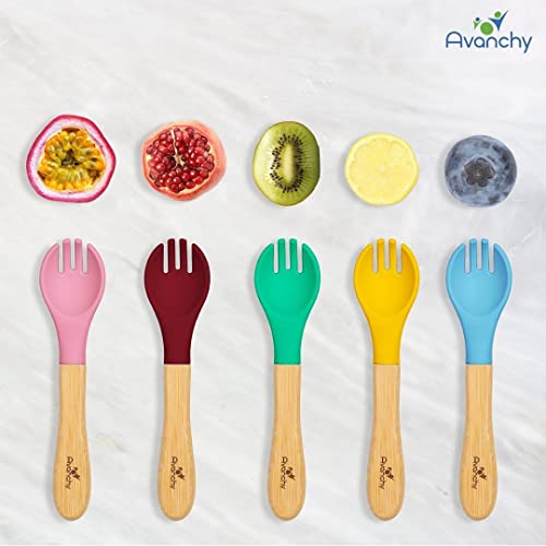 Avanchy Baby Fork Set - Self-Feeding for Toddler