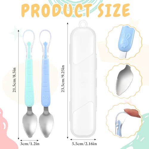 Dual Head Silicone Feeding Spoon for Babies
