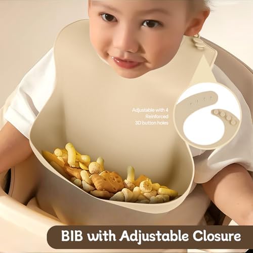 Silicone Baby Feeding Set for Self-Feeding