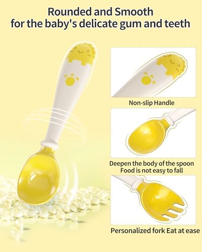 Deejoy Toddler Utensils Set with Travel Safe Case