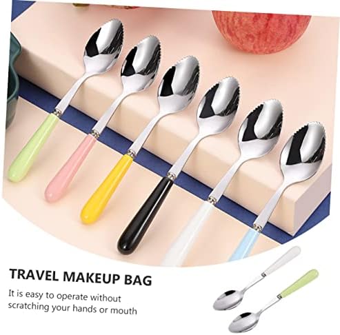 Sturdy 6-Piece Training Spoons Safe Durable for Fruit Food Preparation