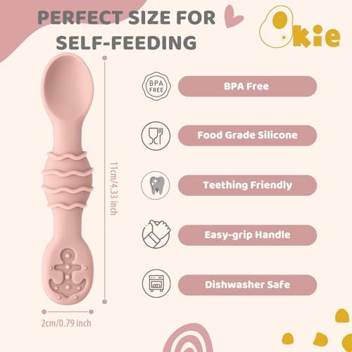 Perfect Silicone Baby Spoon Essential Baby Essentials for Infants Toddlers
