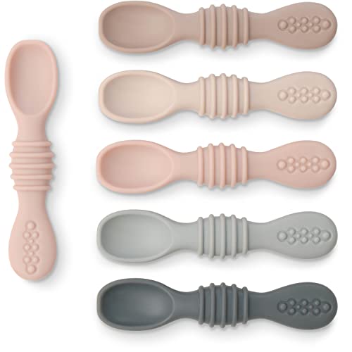 Simka Rose Silicone Baby Spoons Perfect for 6 Months