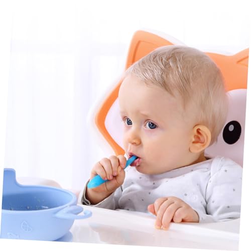 2-Piece Soft Silicone Spoons for Kids