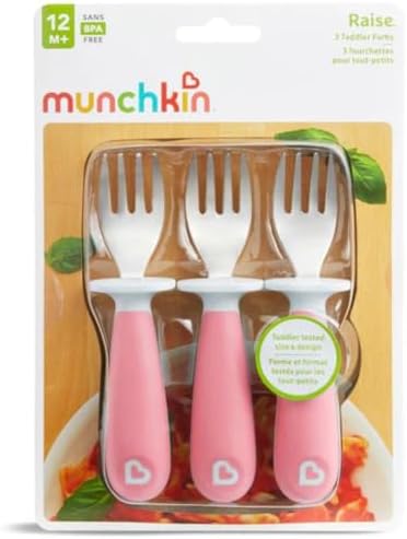 Munchkin Toddler Fork Set Fun Pink Set for Kids