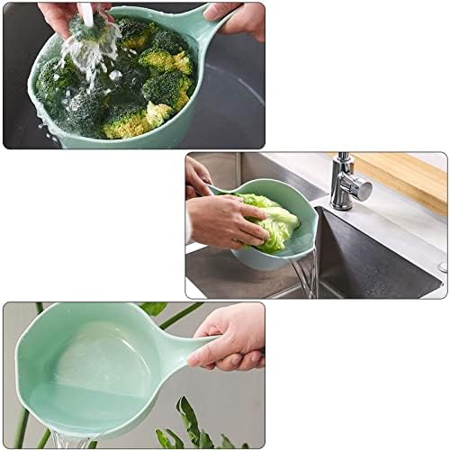 NPQPNAFCMultipurpose Green Long Handle Water Scoop for Kids