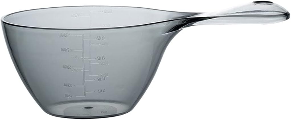 GFFFF NPQPNAFC Food Grade Transparent Plastic Spoon Water ScoopGrey