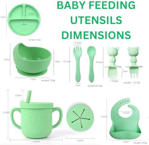 8-Piece Baby Feeding Set for Led Weaning