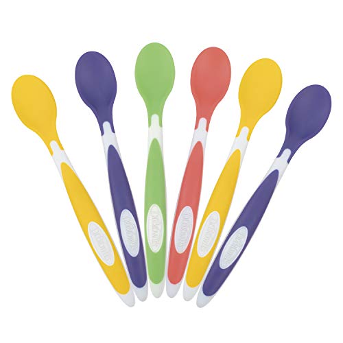 Dr Browns Soft-Tip Toddler Spoons Long-Handle Multi