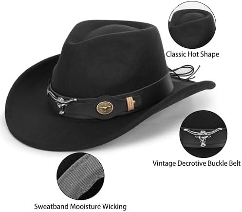Classic Felt Cowboy Hat