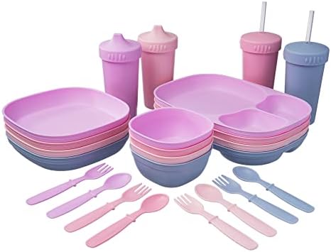 MightyMoe Blossom Dinnerware Set 28PCS 4Plays