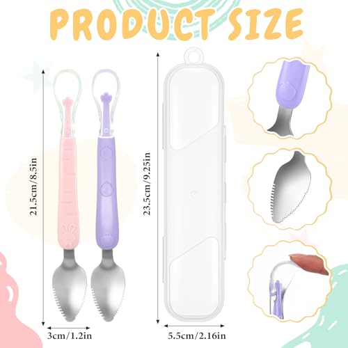 Lallisa Double Head Silicone Food Spoon