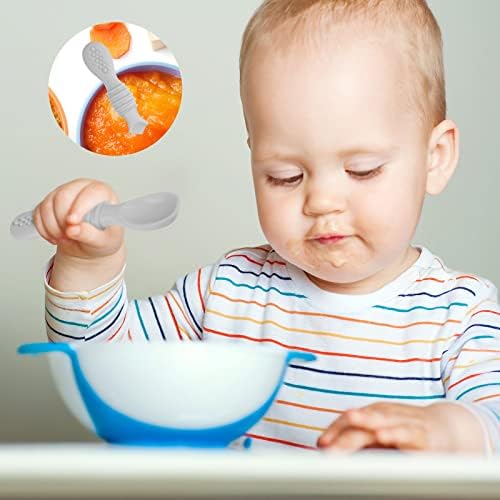 4-Piece Silicone Baby Spoons BPA-Free