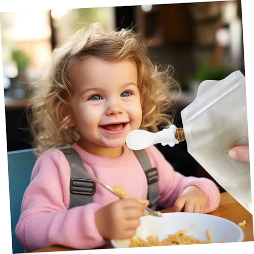 4-Piece Silicone Food Pouch Spoons Set for Babies