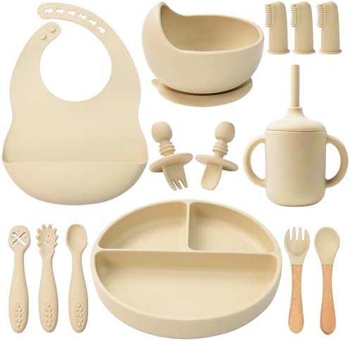 Durable Silicone Baby Feeding Set for 6 Month Babies