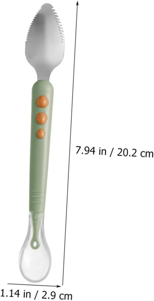 BestonZon Baby Double Head Food Scraper Soft-Tip