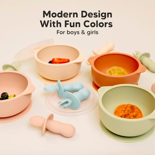 Perfect for 6-12 Month Baby BLW Self-Feeding Set