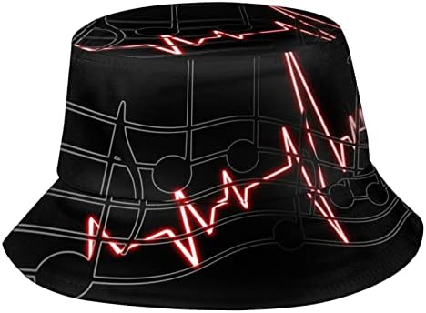 Funny Summer Bucket Hat Musical Note Design