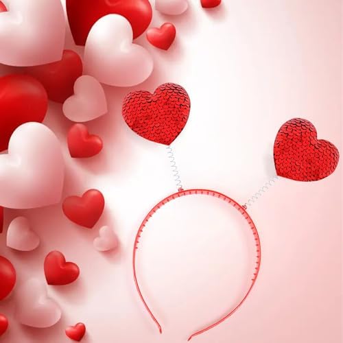 Stylish Red Heart Headband