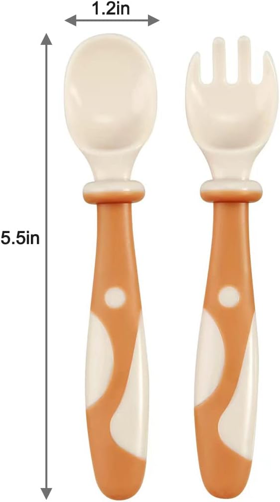 Bendable Spoons Forks for Babies Easy Self-Feeding