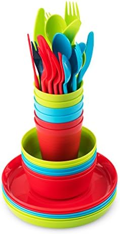High-Quality Kids Plastic Dinnerware Reusable Set for Toddler Child
