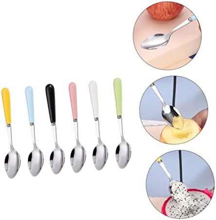Sturdy 6-Piece Training Spoons Safe Durable for Fruit Food Preparation