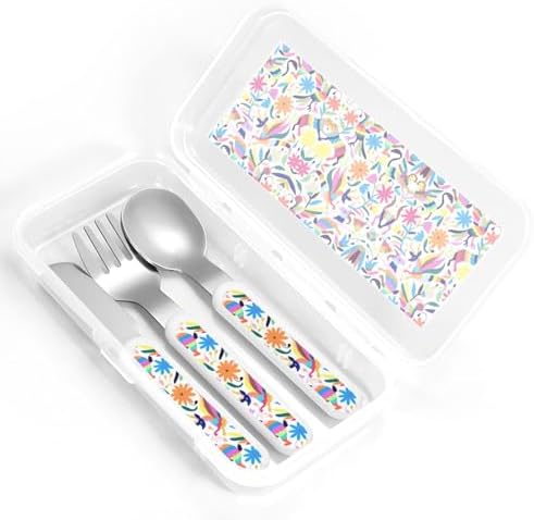 Mexican Otomi Animals Ready to Eat Utensils Set