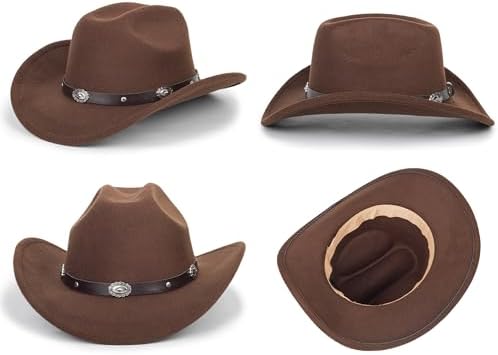 Mealah Women Mens cowboy fedora hat