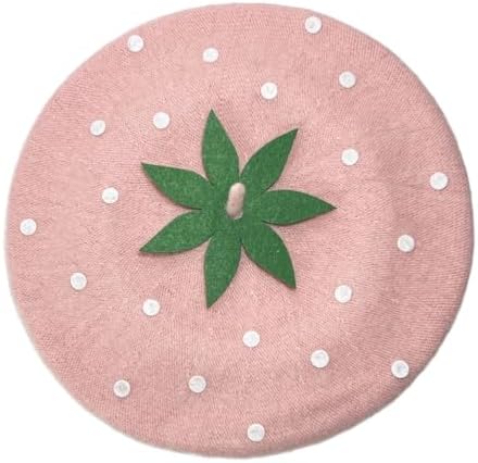Strawberry Beret Cabbie Hat for Boys