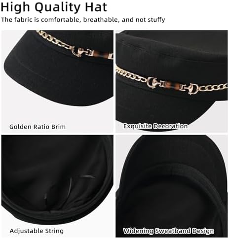 Mladahat Adjustable Newsboy Cap for Women Modern and Stylish