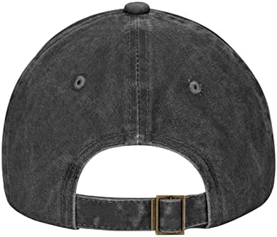Trendy Adjustable Baseball Hat for Men Women Four-Season Outdoors Black