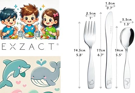 Exzact Flatware Set for Toddlers