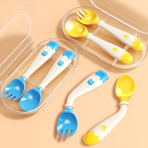 Deejoy Toddler Utensils Set with Travel Safe Case