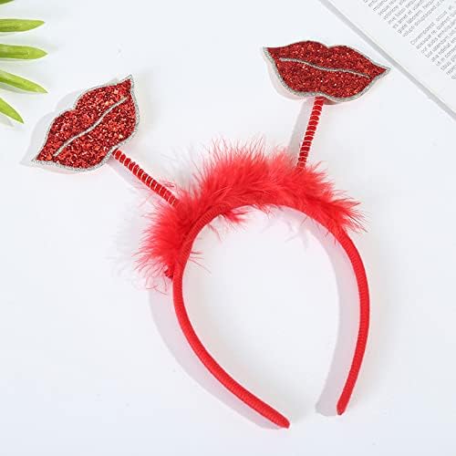 Adorably Red Heart Headband Valentines Day Wedding Party Accessory
