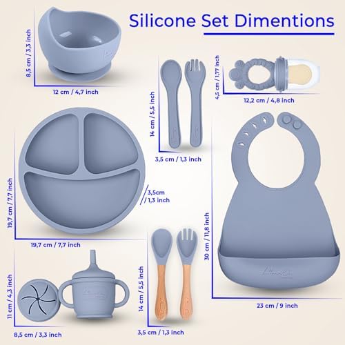 BPA-Free Silicone Baby Feeding Set for Toddlers