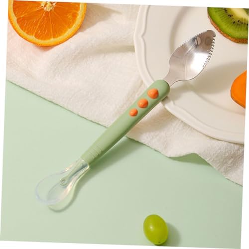 Abaodam Fresh Food Feeder 2-Piece Silicone Spoons for Babies