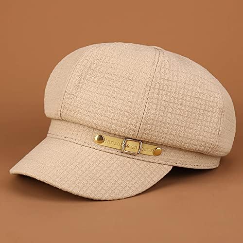 Womens Retro Octagonal Newsboy Cap
