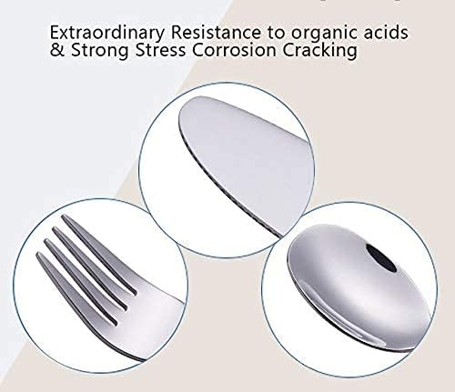 Exzact 6 Piece Kids Flatware Set - Forks and Spoons