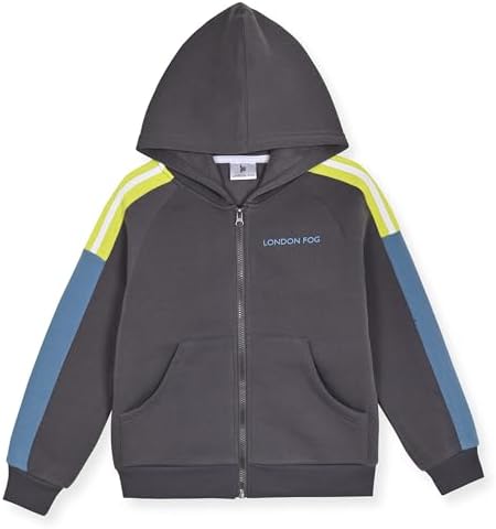 Stylish Boys Fleece Sweatsuit Hoodie and Pants Set by London Fog