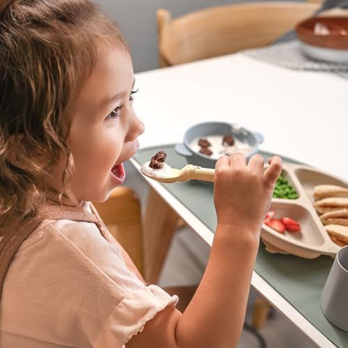 Spoon La La Toddler Utensils Set 3D Design Self-Standing for Kids