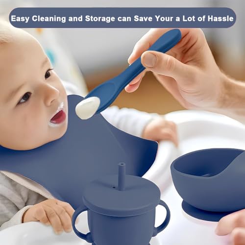 Durable Silicone Baby Feeding Set for Supervised Feeding