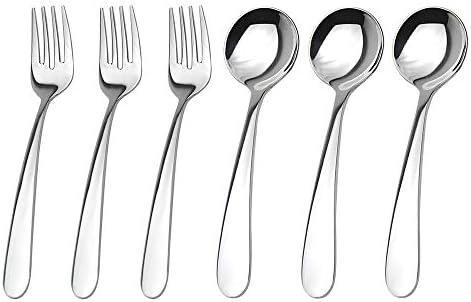 Stainless Steel Kids Silverware Set Mirror-Polished